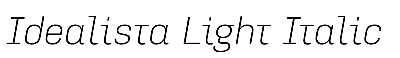 Idealista Light Italic